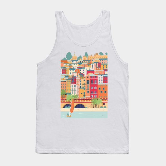 Menton, France Tank Top by Valeria Frustaci 